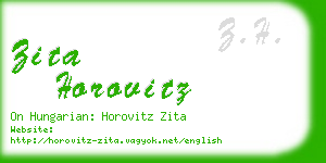 zita horovitz business card